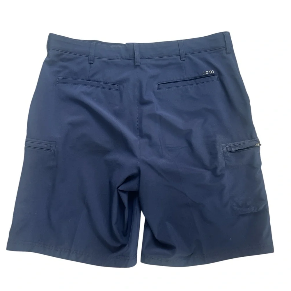 IZOD Golf Men's Navy Golf Shorts Size 36 - Picture 2 of 3